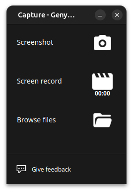 Capture widget
