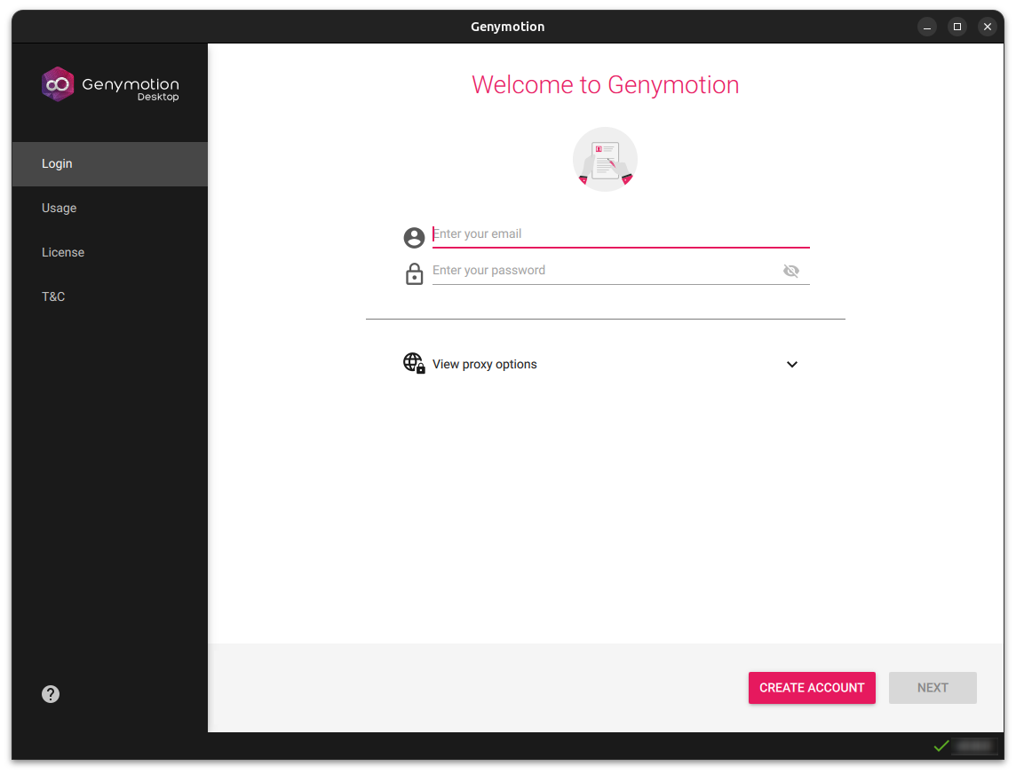 Genymotion main window