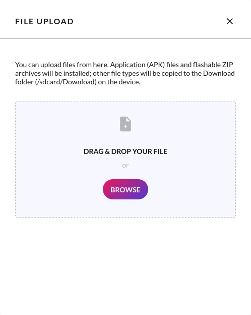 File upload