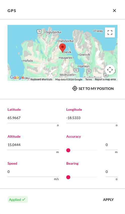 GPS widget